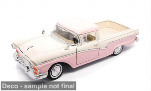 Ford Ranchero 1/18 Lucky Die Cast pink/weiss 1957 1:18 modellautos