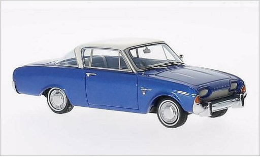 Ford Taunus 17M P3 1/43 Neo Coupe mettalic blau/weiss 1962 modellautos