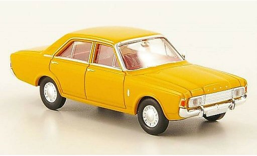 Ford Taunus 17M P7 1/87 Brekina (P7b) gelb 1969 modellautos