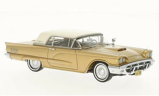 Ford Thunderbird Squarebird 1/43 Neo Hardtop gold/weiss 1960 modellautos