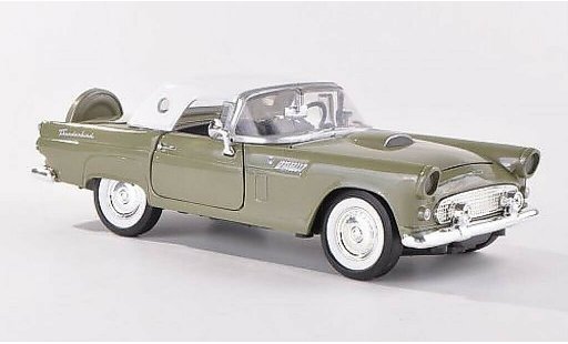 Ford Thunderbird Two-Seater 1/24 Motormax grau-gr&Atilde;&frac14;n 1956 modellautos