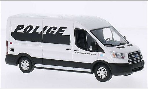 Ford Transit Kastenwagen 1/43 Greenlight Kasten (v363) weiss/schwarz 2015 modellautos