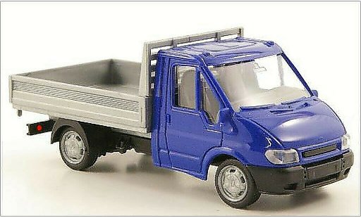 Ford Transit Pritsche 1/87 Rietze blau/grau 2001 modellautos