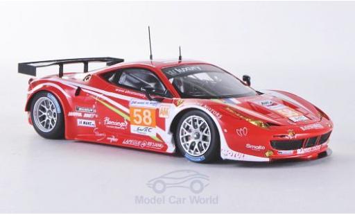 Modellautos Ferrari 458 Italia GT2 1/43 Fujimi Italia GT2 No.58 Luxury Racing 24h Le Mans 2012 Ferrari 458 Italia GT2 1/43 Fujimi Italia GT2 No.58 Luxury Racing 24h Le Mans 2012 modellautos