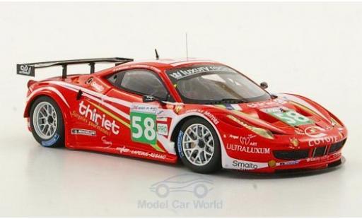 Modellautos Ferrari 458 Italia GT2 1/43 Fujimi Italia GT2 No.58 Team Luxury Racing 24h Le Mans 2011 P.Thiriet/F.Jakubowski Ferrari 458 Italia GT2 1/43 Fujimi Italia GT2 No.58 Team Luxury Racing 24h Le Mans 2011 P.Thiriet/F.Jakubowski modellautos