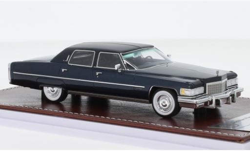 Modellautos Cadillac Fleetwood 1/43 GIM   Great Iconic Models Brougham mettalic blau/matt-schwarz 1976 Cadillac Fleetwood 1/43 GIM   Great Iconic Models Brougham mettalic blau/matt-schwarz 1976 modellautos