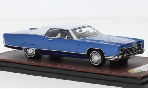 Modellautos Lincoln Continental 1/43 GLM Coupe metallise bleu/blanche 1970 Lincoln Continental 1/43 GLM Coupe metallise bleu/blanche 1970 modellautos