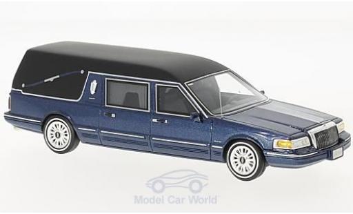 Modellautos Lincoln Town Car 1/43 GLM Hearse mettalic blau 1997 Lincoln Town Car 1/43 GLM Hearse mettalic blau 1997 modellautos