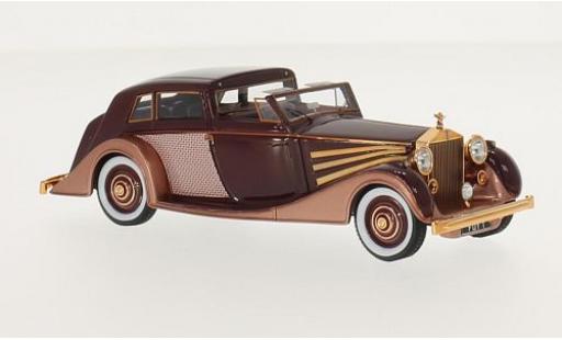 Modellautos Rolls Royce Phantom 1/43 GLM III Freestone & Webb Sedanca de Ville rot/kupfer RHD 1937 châssis #3CP38 Rolls Royce Phantom 1/43 GLM III Freestone & Webb Sedanca de Ville rot/kupfer RHD 1937 châssis #3CP38 modellautos