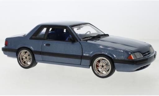 Ford Mustang 1/18 GMP 5.0 LX metallise bleu 1989 modellautos
