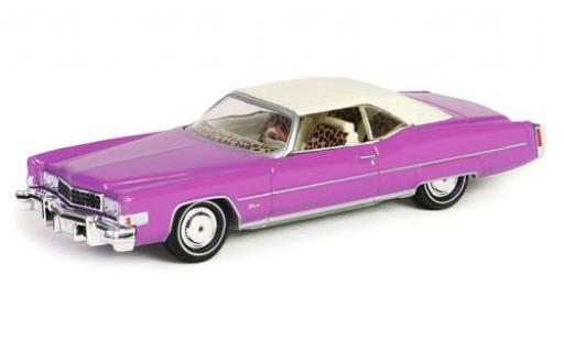 Cadillac Eldorado 1/64 Greenlight Cabriolet lila True Romance 1974 1:64 modellautos