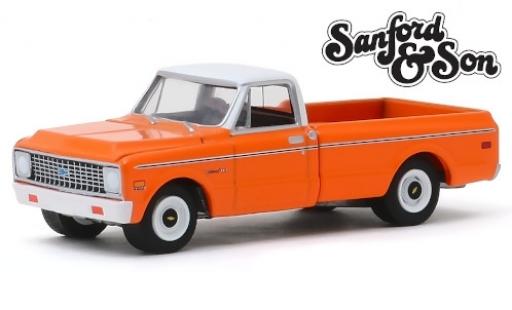 Modellautos Chevrolet C-10 1/64 Greenlight orange/weiss Sanford & Son 1971 Chevrolet C-10 1/64 Greenlight orange/weiss Sanford & Son 1971 modellautos