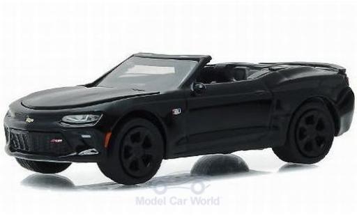 Chevrolet Camaro 1/64 Greenlight Cabrio mettalic schwarz 2017 Black Bandit - Series 16 ohne Vitrine modellautos