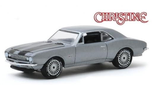 Chevrolet Camaro 1/64 Greenlight mettalic grau/schwarz Christine 1967 modellautos