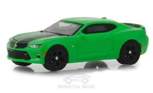 Chevrolet Camaro 1/64 Greenlight SS grün/schwarz 2017 modellautos