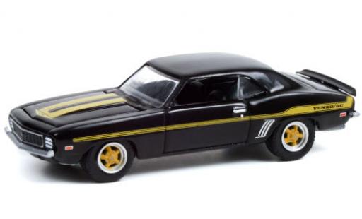 Chevrolet Camaro 1/64 Greenlight Yenko S/C Custom schwarz/Dekor 1969 modellautos