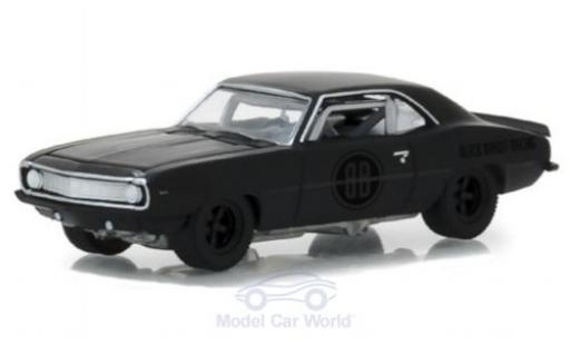Chevrolet Camaro Z28 1/64 Greenlight Z/28 matt-schwarz 1969 Black Bandit Trans Am Racing Team modellautos
