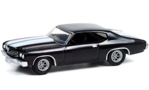 Chevrolet Chevelle 1/64 Greenlight Custom schwarz/weiss 1970 modellautos