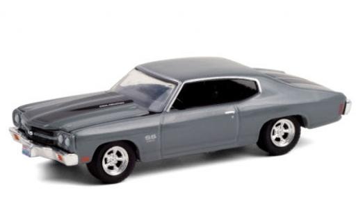Chevrolet Chevelle 1/64 Greenlight SS 454 mettalic grau/matt-schwarz 1970 Once Upon A Time (TV-s�rie 20011-18) Es war einmal... modellautos