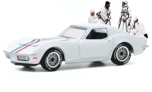 Chevrolet Corvette 1/64 Greenlight C3 weiss/Dekor 1971 modellautos