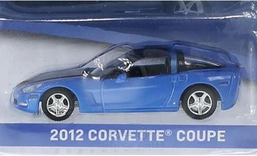 Chevrolet Corvette 1/64 Greenlight Coupe mettalic blau/schwarz 2012 General Motors Series 1 ohne Vitrine modellautos