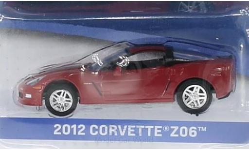 Chevrolet Corvette 1/64 Greenlight Z06 mettalic rot/schwarz 2012 General Motors Series 1 ohne Vitrine modellautos