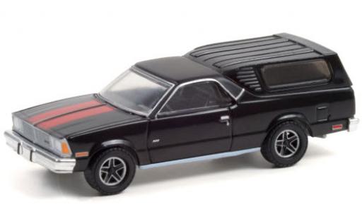 Chevrolet El Camino 1/64 Greenlight SS schwarz/rot 1981 mit Campingaufbau modellautos