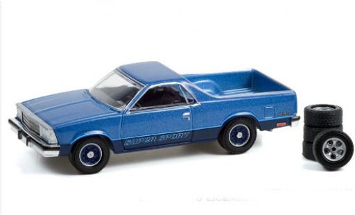 Modellautos Chevrolet El Camino 1/64 Greenlight Super Sport mettalic blau 1980 mit Ersatzreifen Chevrolet El Camino 1/64 Greenlight Super Sport mettalic blau 1980 mit Ersatzreifen modellautos