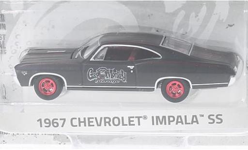 Chevrolet Impala 1/64 Greenlight SS schwarz/rot Gas Monkey Garage 1967 modellautos