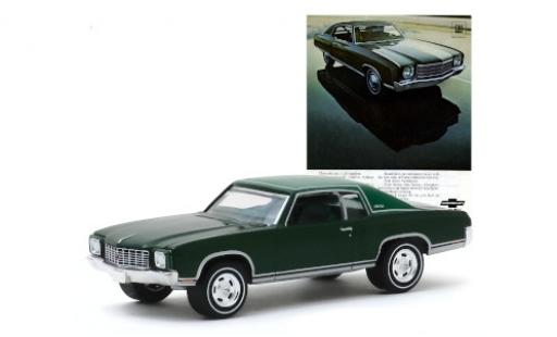 Chevrolet Monte Carlo 1/64 Greenlight mettalic grün/matt-grün 1970 modellautos