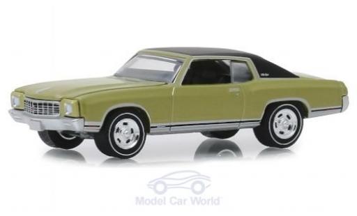 Chevrolet Monte Carlo 1/64 Greenlight SS 454 grün/matt-schwarz 1971 modellautos