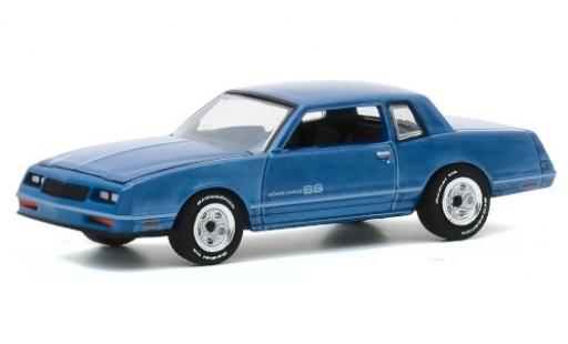 Chevrolet Monte Carlo 1/64 Greenlight SS mettalic blau 1984 Testfahrzeug modellautos