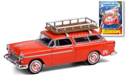 Modellautos Chevrolet Nomad 1/64 Greenlight orange GPK - Garbage Pail Kids 1955 mit Dachgepäckträger Chevrolet Nomad 1/64 Greenlight orange GPK - Garbage Pail Kids 1955 mit Dachgepäckträger modellautos
