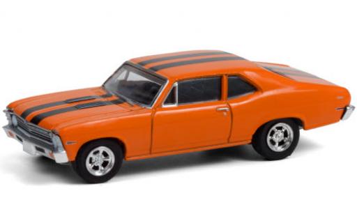 Chevrolet Nova 1/64 Greenlight orange/schwarz 1968 Bad Boys II modellautos