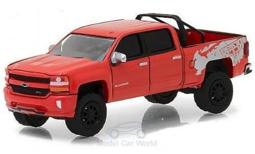 Chevrolet Silverado 1/64 Greenlight 1500 rot 2018 modellautos