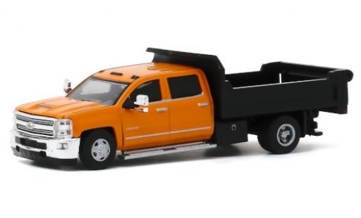 Modellautos Chevrolet Silverado 1/64 Greenlight 3500HD Dump Truck orange 2017 Chevrolet Silverado 1/64 Greenlight 3500HD Dump Truck orange 2017 modellautos