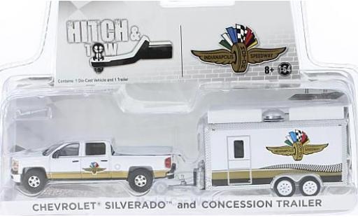 Modellautos Chevrolet Silverado 1/64 Greenlight Indianapolis Motor Speedway mit Verkaufsanhänger Chevrolet Silverado 1/64 Greenlight Indianapolis Motor Speedway mit Verkaufsanhänger modellautos