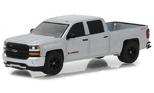 Chevrolet Silverado 1/64 Greenlight Redline Edition silber 2018 100th Anniversaire Trucks modellautos