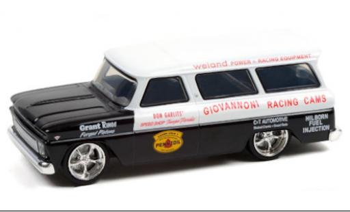 Chevrolet Suburban 1/43 Greenlight schwarz/weiss Speed Shop Tampa Florida 1966 modellautos