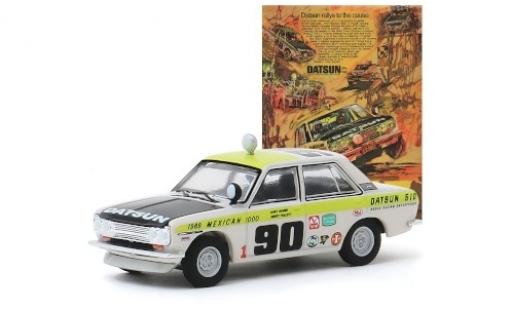 Modellautos Datsun 510 1/64 Greenlight 4-Door Sedan No.90 Brock Racing Enterprises Mexican 1000 1969 G.Follett/M.McBee Datsun 510 1/64 Greenlight 4-Door Sedan No.90 Brock Racing Enterprises Mexican 1000 1969 G.Follett/M.McBee modellautos