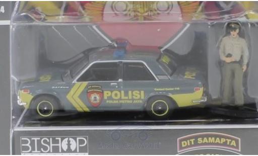 Modellautos Datsun 510 1/64 Greenlight Polisi - Dit Samapta - Korps Sabhara mit Figur Polizei Indonesien Datsun 510 1/64 Greenlight Polisi - Dit Samapta - Korps Sabhara mit Figur Polizei Indonesien modellautos