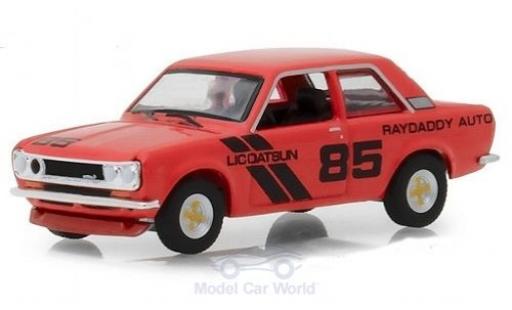 Modellautos Datsun 510 1/64 Greenlight Raydaddy Auto rot 1971 #85 Datsun 510 1/64 Greenlight Raydaddy Auto rot 1971 #85 modellautos
