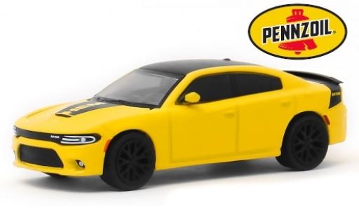 Dodge Charger 1/64 Greenlight Daytona HEMI gelb/matt-schwarz Pennzoil 2017 modellautos