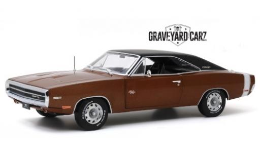 Dodge Charger 1/18 Greenlight R/T mettalic braun/matt-schwarz Graveyard Carz 1970 modellautos