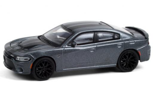 Dodge Charger 1/64 Greenlight SRT Hellcat mettalic grau/matt-schwarz 2018 modellautos