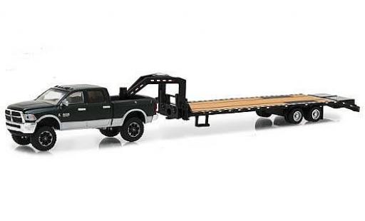 Modellautos Dodge RAM 1/64 Greenlight Ram 2500 mettalic grün/silber 2017 avec Schwanenhals-remorque Dodge RAM 1/64 Greenlight Ram 2500 mettalic grün/silber 2017 avec Schwanenhals-remorque modellautos