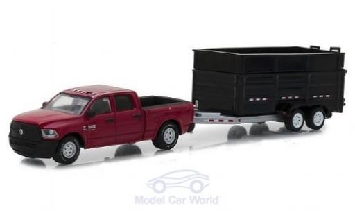 Modellautos Dodge RAM 1/64 Greenlight Ram 2500 mettalic rot 2017 mit Kippanhänger Dodge RAM 1/64 Greenlight Ram 2500 mettalic rot 2017 mit Kippanhänger modellautos