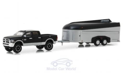 Modellautos Dodge RAM 1/64 Greenlight 2500 schwarz/silber 2017 mit Aerovault Anhänger Dodge RAM 1/64 Greenlight 2500 schwarz/silber 2017 mit Aerovault Anhänger modellautos