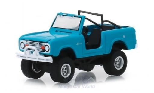 Modellautos Ford Bronco 1/64 Greenlight blau 1967 Ford Bronco 1/64 Greenlight blau 1967 modellautos