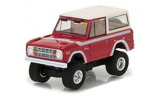 Modellautos Ford Bronco 1/64 Greenlight rot/weiss 1975 Ford Bronco 1/64 Greenlight rot/weiss 1975 modellautos